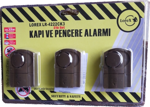 LOREX LR-4222CK3 Brown Colour Door and Window alarm