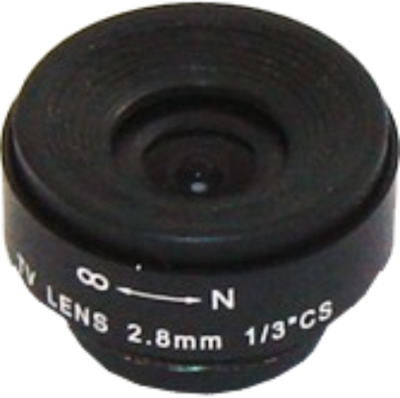 3MK-FL28 1/3 inch 2.8mm Fixed Open Iris CCTV Lens
