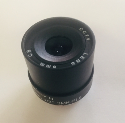 3MK-FL6 6mm Fixed Open Iris CCTV Lens