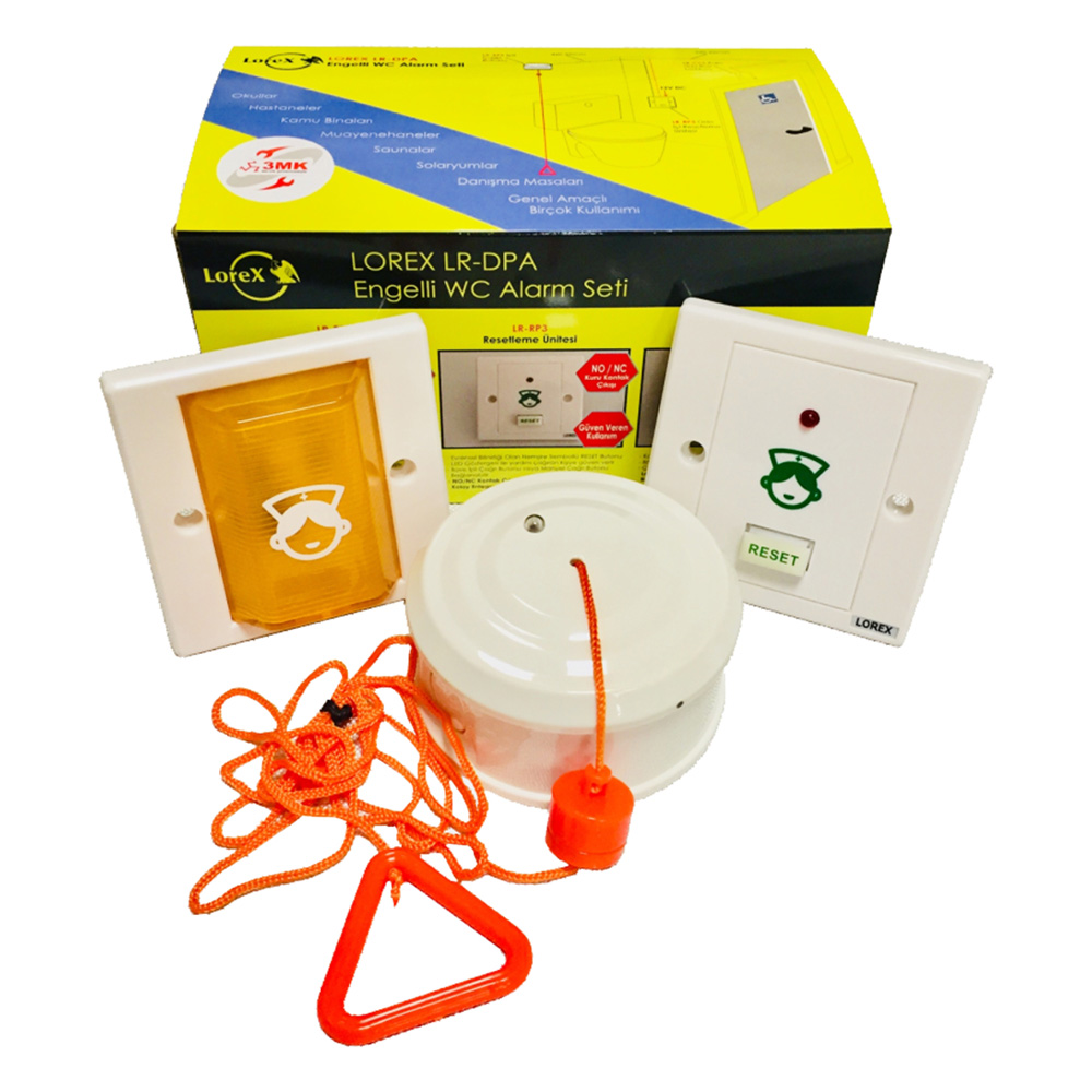 3MK-DPA-Y Single Zone Disabled Toilet Alarm cw yellow lamp