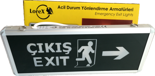 LOREX LR-EXITL Emergency EXIT Luminaire Left and Right