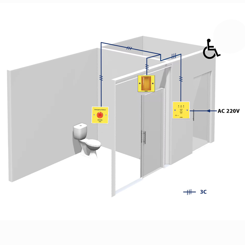 3MK-DPA-PRO Engelli Acil Çağrı Seti Diagramı