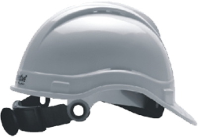LOREX LR-065S white safety helmet with sweat pad adjustable with wheel rachet 