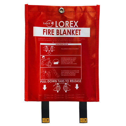 LOREX LR-FB1010CP Premium Series 100cm x 100cm Fire Blanket