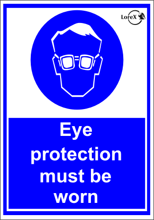 LOREX LR-IS200 eye protection must be worn